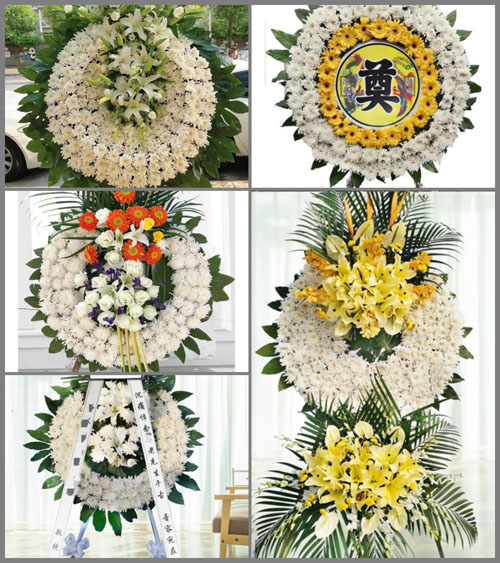 山东青岛莱西市店埠镇狼埠村花圈速递